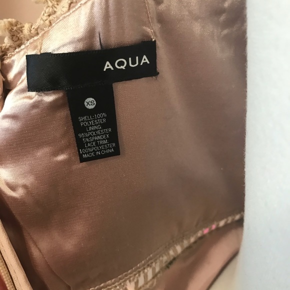 SOLD ⚡️⚡️⚡️AQUA NWT floral plunge embroidered gown - Picture 8 of 8